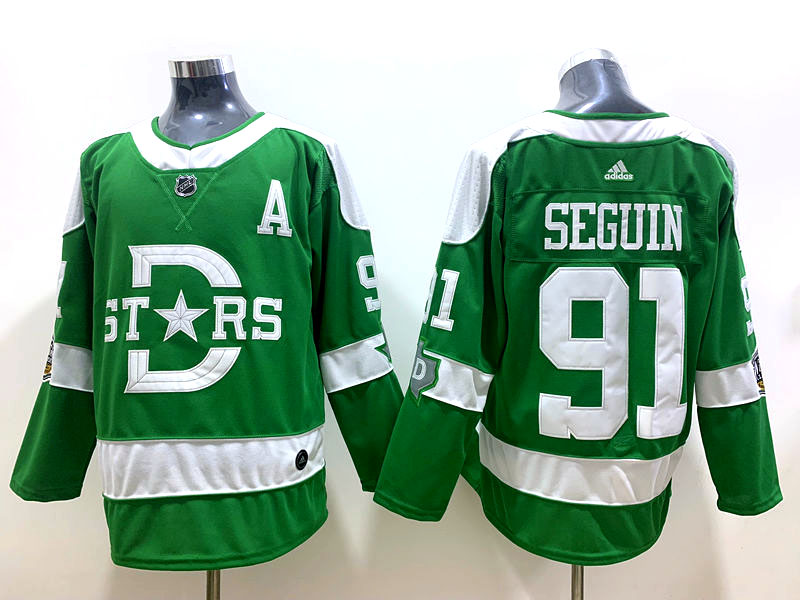 Men's Dallas Stars Tyler Seguin #91 Green Breakaway Jersey